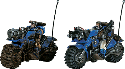 Space Marines Scout Bike
