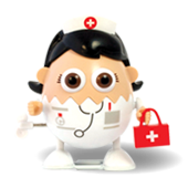 Eggbods - Nurse Egg White