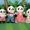 Bamboo Panda Family