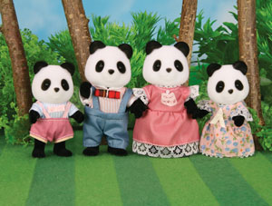 Bamboo Panda Family