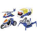 Tomica HyperCity Rescue Police Vehicles 4 pack