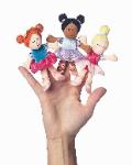 Ballerinas Set of Three Finger Puppets